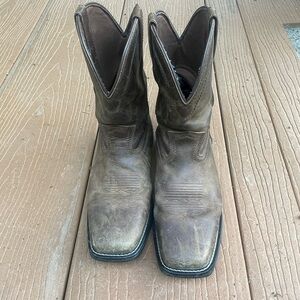 Justin Water Buffalo Square-toe Boots